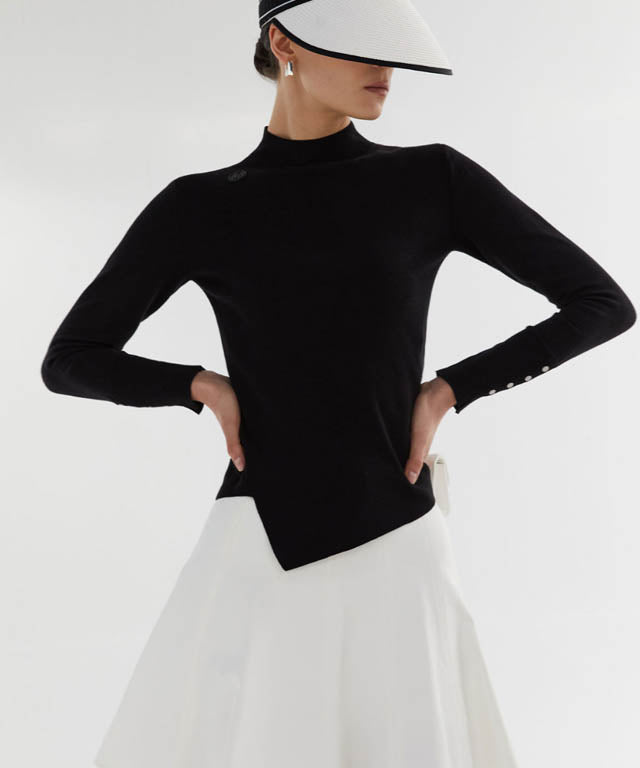 Anell Golf Cotton Flared Skirt - Ivory